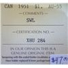 Image 3 : Canada - $1.00 - 1951 - SWL - ICCS - AU-55