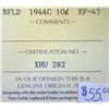 Image 3 : Newfoundland - 10 Cents - 1944C - ICCS - EF-45