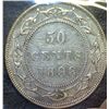 Newfoundland - 50 Cents - 1898 - Obverse 1; Large W - ICCS - EF-40