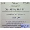 Image 3 : Token - New Brunswick - NB1B; BR#912 - ICCS - VF-20