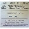 Image 3 : Canada - $1.00 - 2002 - Gold Plate; Accession - ICCS - PF-67
