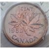 Image 1 : Canada - 1 Cent - 1959 - Red; Heavy Cameo - ICCS - PL-66
