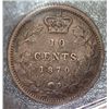 Image 1 : Canada - 10 Cents - 1870 - Narrow 0 - ICCS - F-12
