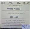 Image 3 : Canada - 50 Cents - 1960 - Heavy Cameo - ICCS - PL-66