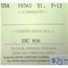 Image 3 : USA - $1.00 - 1934-S - ICCS - F-12