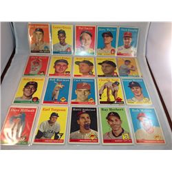 1958 Topps Lot of 20 - Writing on a lot of them