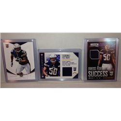 Lot of 3 Manti Te'o Rookie & Memorabilia Cards