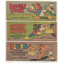 1951 Walt Disney Wheaties Cereal Premiums Comics Lot of 3