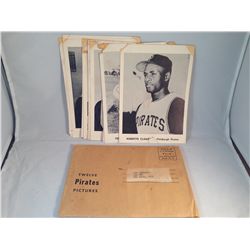 Lot of 11 Early 1960's Pittsburgh Pirates Picture Pack Photos w/envelope - Clemente, Kluszewski