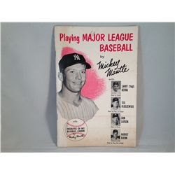 1957 Playing Major League Baseball by Mickey Mantle Book