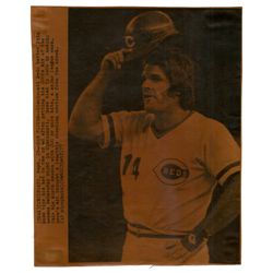 1977 Pete Rose Associated Press Wire Photo