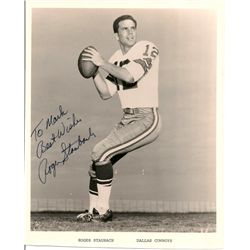 Roger Staubach Signed Dallas Cowboys Team Issued Picture
