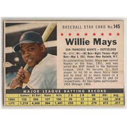 1961 Post Willie Mays