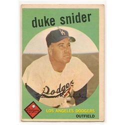 1959 Topps Duke Snider