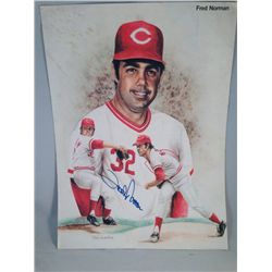 Fred Norman Autographed Todd Gold Print