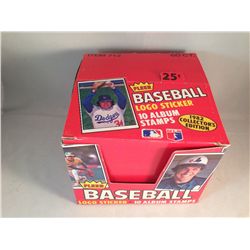 1982 Fleer Baseball Stamps Empty Box