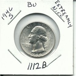 1946-S Silver Washington Quarter BU