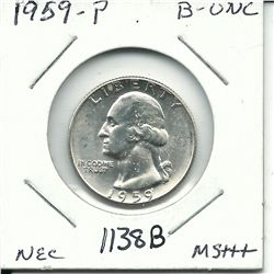 1959 Silver Washington Quarter BU