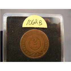 1865 - Two Cent Piece