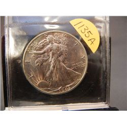 1943-D  Walking Liberty Half Dollar Graded by USGCS MS-65