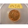 Image 2 : 1904 - 2 1/2 Dollar Quarter Eagle  PCGS Graded MS 61