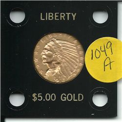 1915 P 2 1/2 Dollar Indian Head Bord MS63