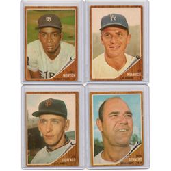 1962 Topps Lot of 4 High Numbers - Bubba Morton