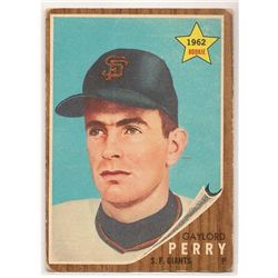 1962 Topps Gaylord Perry Rookie Card #199