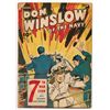 Image 1 : 1945 Don Winslow of the Navy #27 - Cover attached at bottom staple