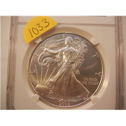 2009 American Silver Eagle Graded by NGC - MS 69