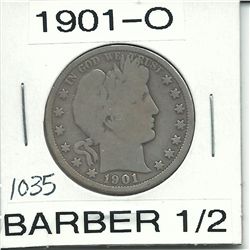 1901-O Barber Half Dollar