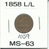 Image 1 : 1858 Flying Eagle Cent - Large Letters MS-63