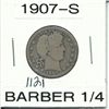 Image 1 : 1907-S Barber Quarter