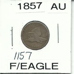 1857 Flying Eagle Cent AU