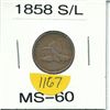 Image 1 : 1858 Flying Eagle Cent Small Letters MS-60