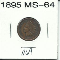 1895 Indian Head Cent MS-64