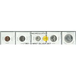 1961 -D Uncirculated Silver Mint Set