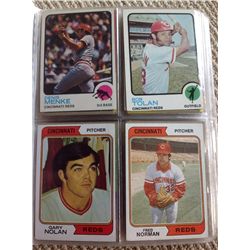 Album of Vintage Reds Cards