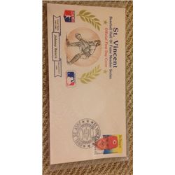 Johnny Bench St. Vincent First Day Cover