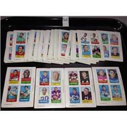 1969 Topps Football 4-in-1s Lot of 31 - Unitas, Namath, Csonka, Butkus