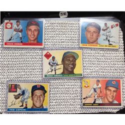 1955 Topps Baseball Lot of 5 Cards - Chuck Diering