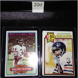 1979 & 1980 Topps Walter Payton