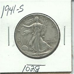 1941-S Walking Liberty Half Dollar