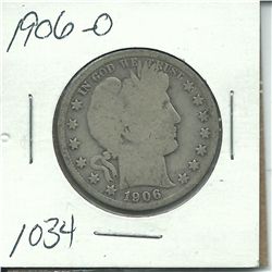 1906-O Barber Half Dollar