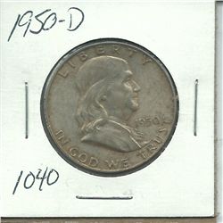 1950-D Franklin Half Dollar