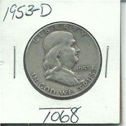 1953-D Franklin Half Dollar
