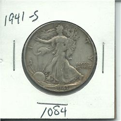 1941-S Walking Liberty Half Dollar