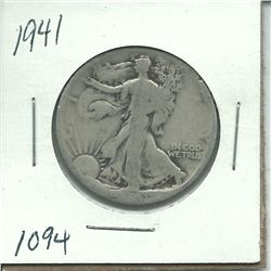 1941 Walking Liberty Half Dollar