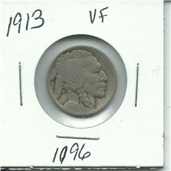 1913 Buffalo Nickel VF Key Date