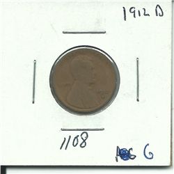 1912 -D Lincoln Wheat Cent
